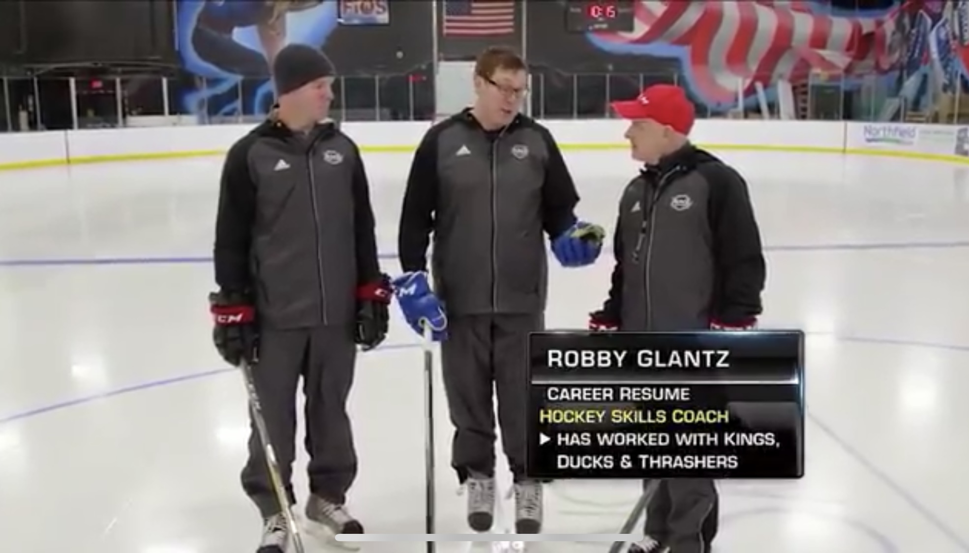 NHL Network – On-Ice Demo – How to Improve your Stride w/ Robby, EJ & Alex Tanguay
